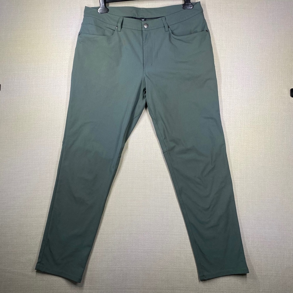 Lululemon ABC Classic-Fit Pant Warpstreme Sage Green 36 LM5ADES